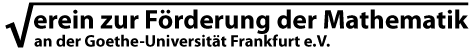 Logo Verein zur Förderung der Mathematik Frankfurt